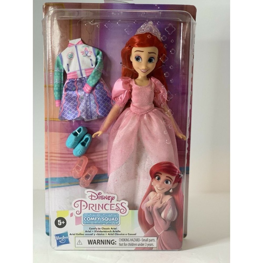 Disney Princess Comfy Squad Comfy to Classic Ariel Fashion Doll, Disney